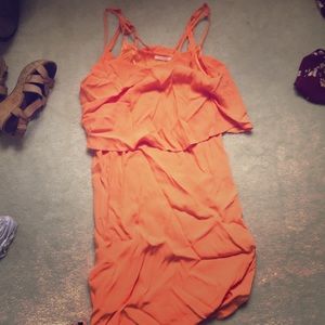 Flowy orange dress from France!